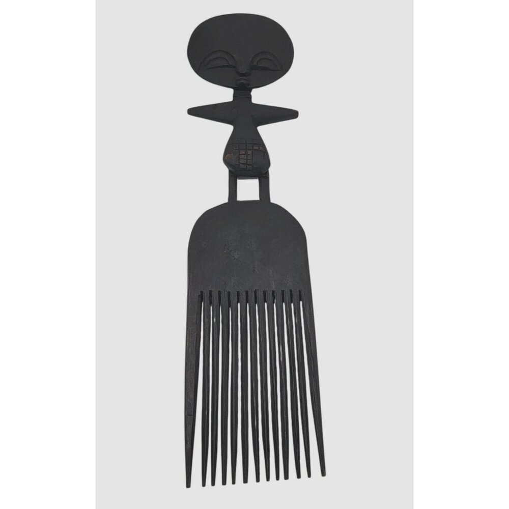 Vintage African Wood Carved Comb